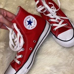 Red High-Top Converse